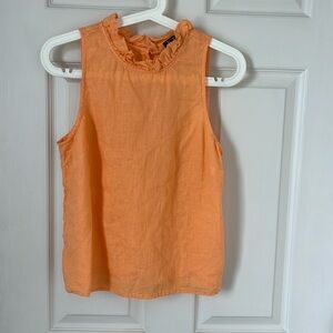 Linen J crew sleeveless top XS